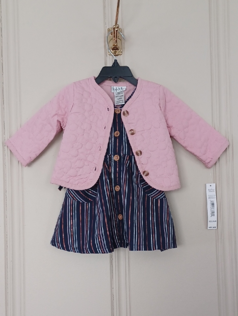 NWT'S Nicole Miller 2 pc Dress & Jacket Set. Baby Girl 3-6 mos.